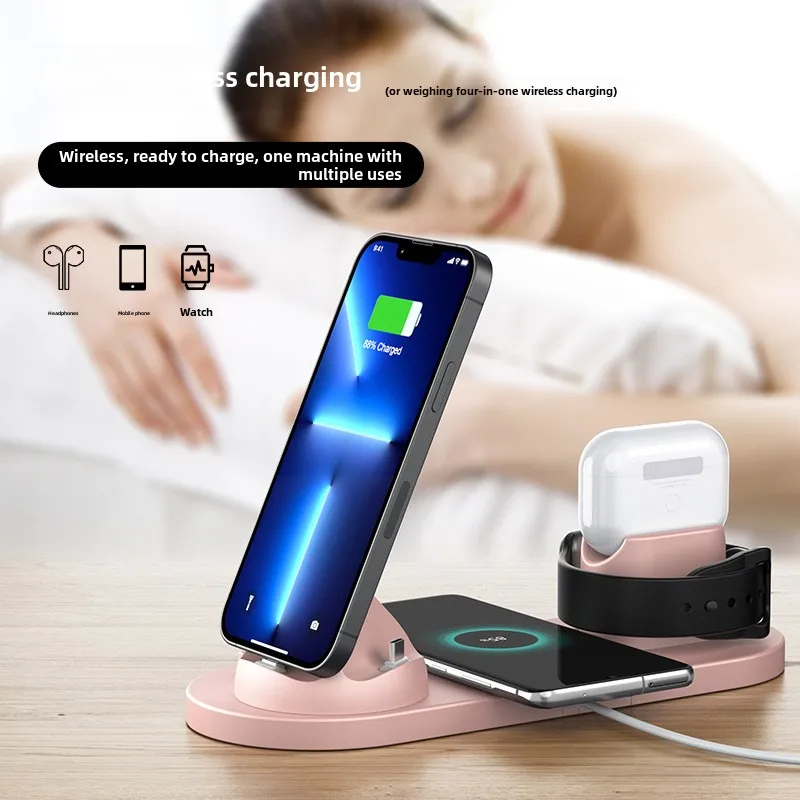 Inductive Charger Ultra High Speed Qi2 Wireless Charger Fast Charging Dock Station Portable Chargers Charging Station 5 in 1