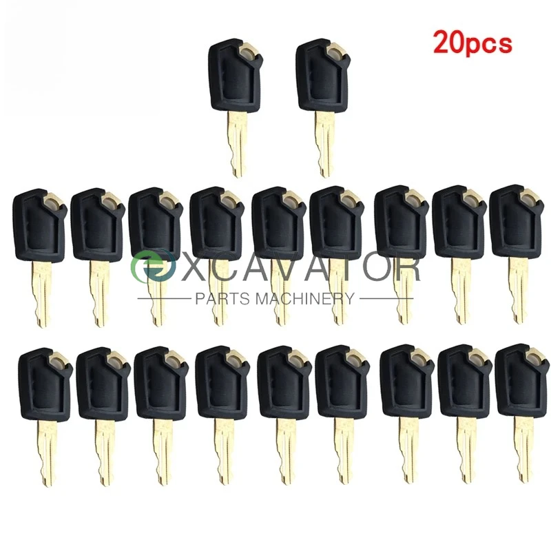 

20 PC 5P8500 Ignition Lock Key For Cat 0964753 0966198 8V4404 9G2777 Excavator Loader Graders Dozers Rollers Skidsteers Backhoes
