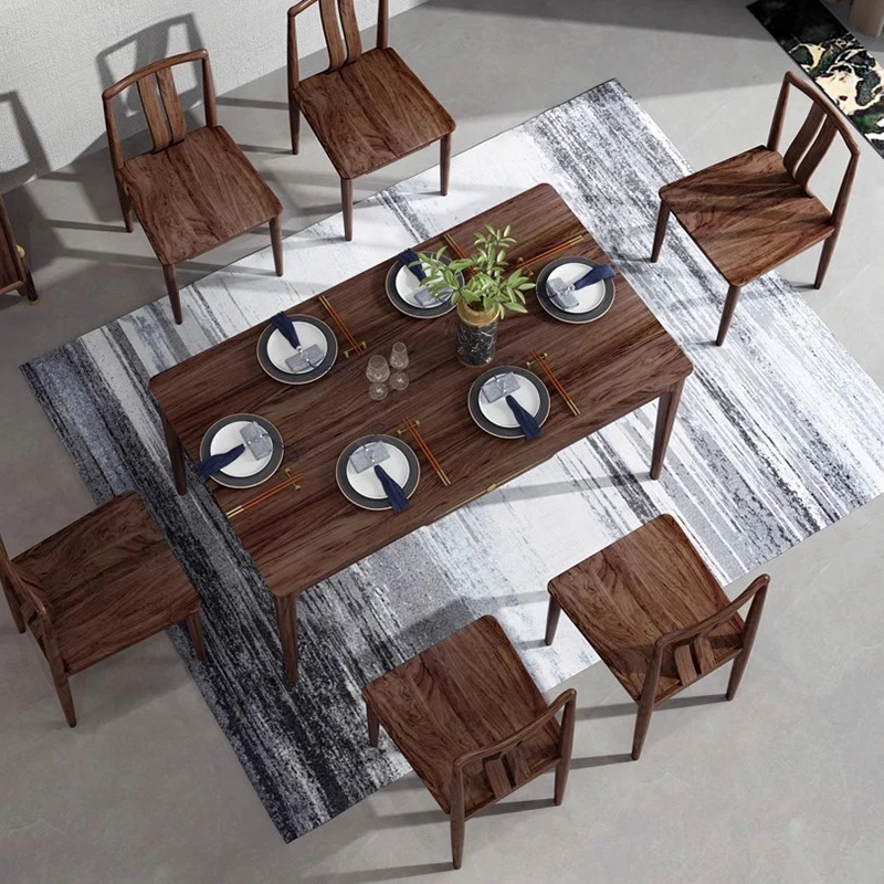 Wood Balcony Dining Table Restaurant Desk Dressing Living Room Dining Table Garden Reception Juegos De Comedor Home Furniture