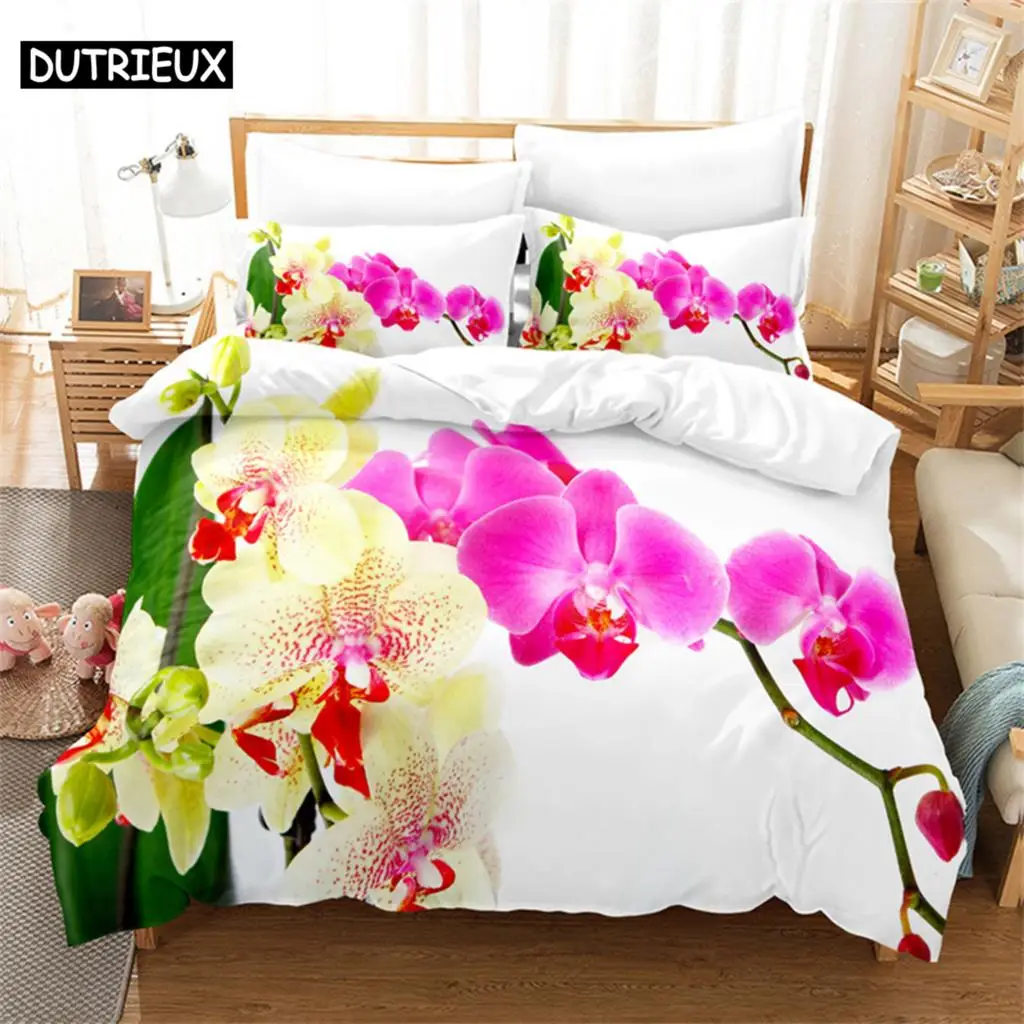 

Fresh Flowers Queen Bedding Set Duvet Cover Set Bedding Comforter Bedding Sets Bed Linen King Size Duvet Cover Bedding Set