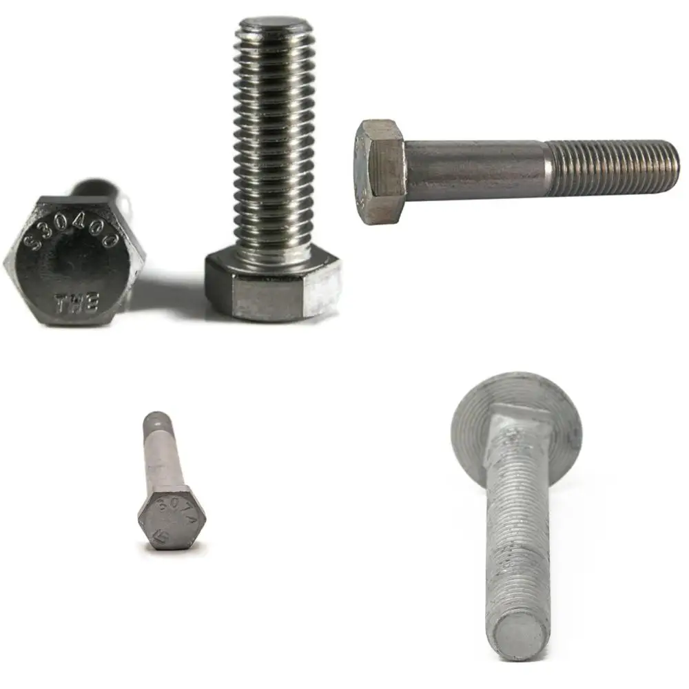 

Stainless Steel Coarse Thread Hex Head Cap Screws Fully Threaded 18-8 Grade 50 Pieces