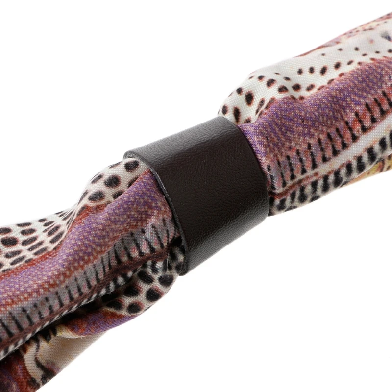 10Pcs Elegant Leather Scarf Buckle Silk Ring Clip Holder For Women Ladies Gifts B03E