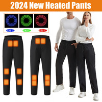 2024 New Heated Pants, Winter Warm Outdoor USB Electric Heated Pants with 12 Carbon Fiber Heating Pads, 3 Temperature Levels