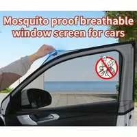 2 Pcs Car Anti-Mosquito Window Mesh: Sun Protection Privacy Shade Side Curtain Anti-Mosquito Mesh Car Shade Side Shield
