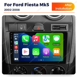 MEKEDE For Ford Fiesta Mk VI 5 Mk5 2002-2008 android 14 Car Radio Multimedia Player Navigation GPS Wireless Carplay Android Auto