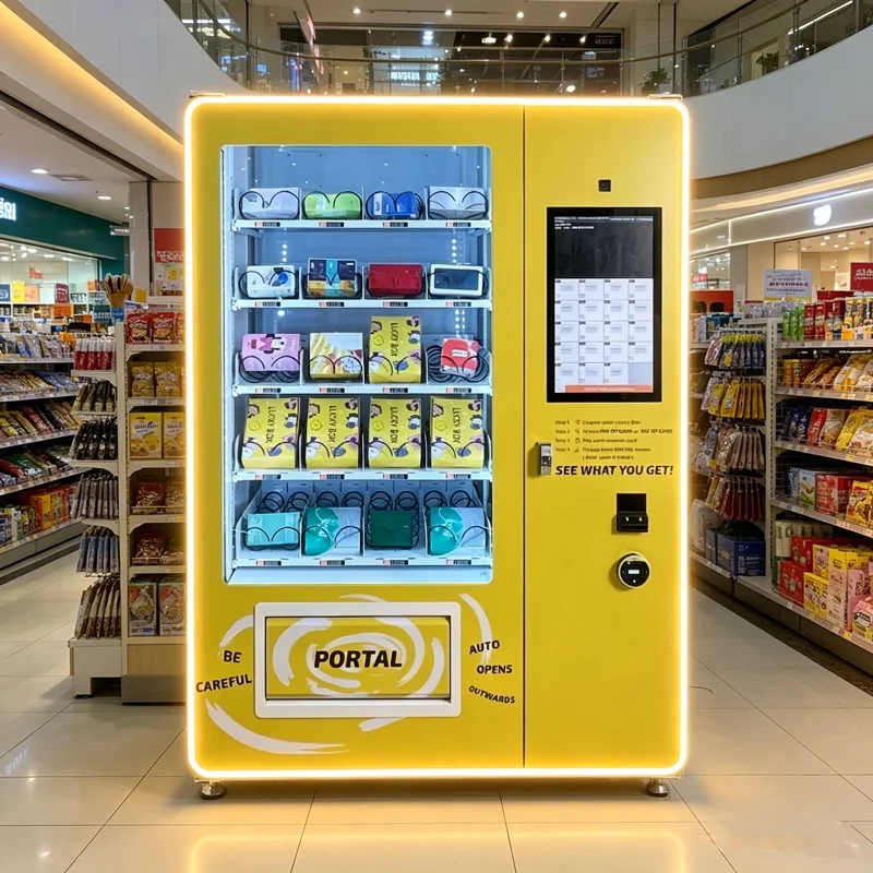 Automatic Blind Box Vending Machine 24/7 Surprise Box Dispense Machine Mystery Box Vending Machine for Cards Vending Customized