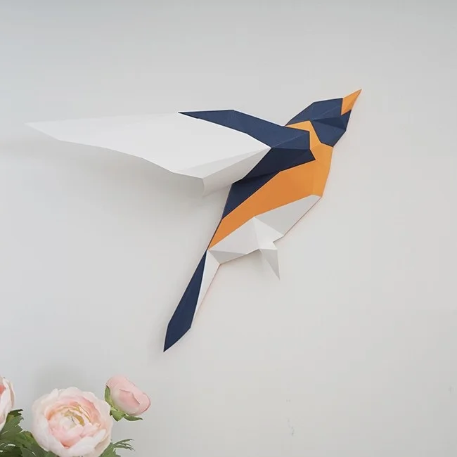 3D Paper Model Birds Papercraft Home Decor Wall Decoration Puzzles Educational DIY adults Toys Birthday Gift Creativity Hands-on