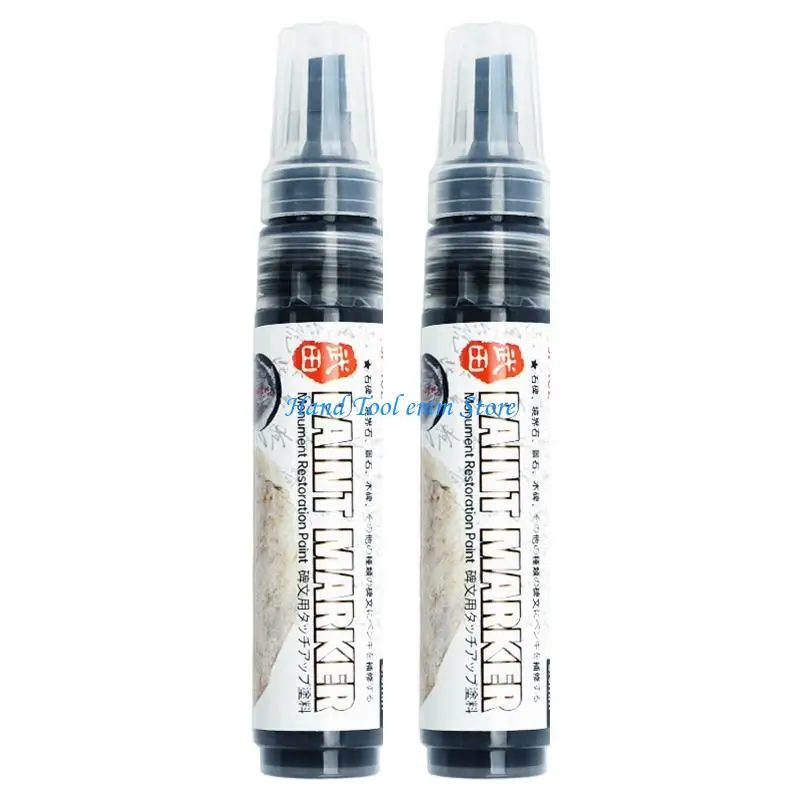 H37F Waterproof Paint Pen For Restoring Grave Inscriptions Gravestone Lettering, Stone Painting Colorful Tombstone Marker Pen