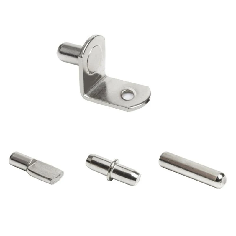 20Pcs Metal Cabinet Wardrobe Shelf Support Pins Studs Pegs Bookcases Shelves Seperator Storage Brackets Metal Pin M4YD