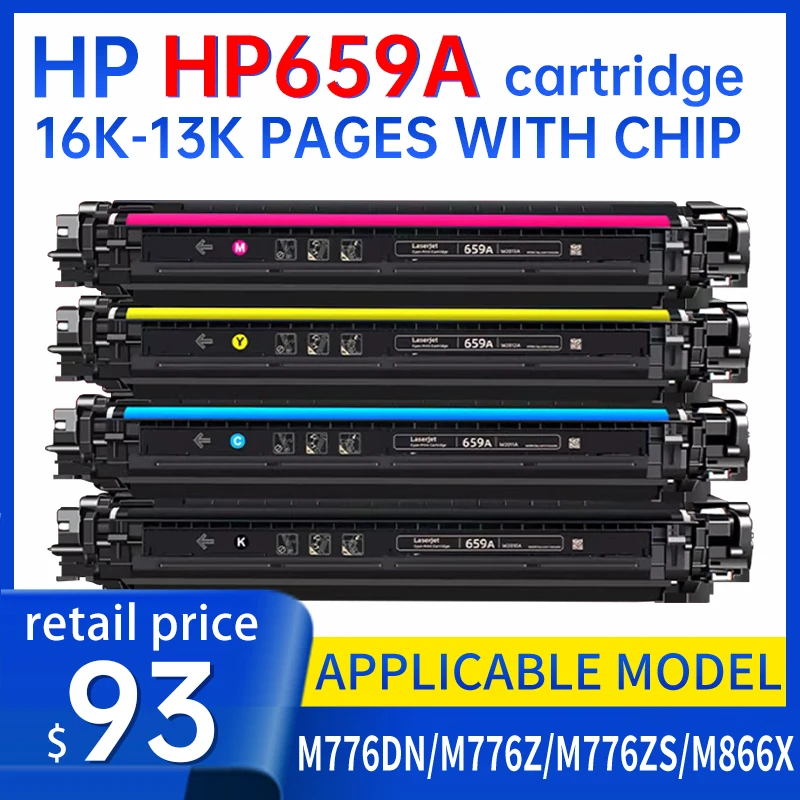 High Capacity HP 659A Toner Cartridge W2010A Compatible with MFP M776DN M776Z M776ZS M856X - Ink Powder Cartridge for HP660A