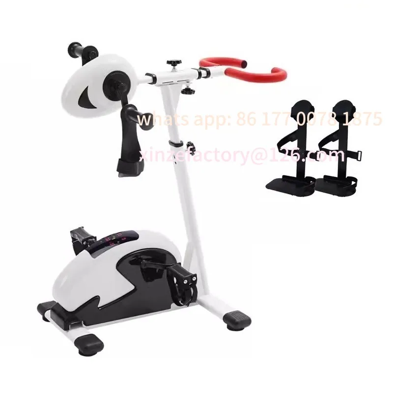 Customizable Electric Stroke Rehabilitation Pedal Exerciser, Hand and Foot Pedal Therapy Exercise Bike with Foot Cover