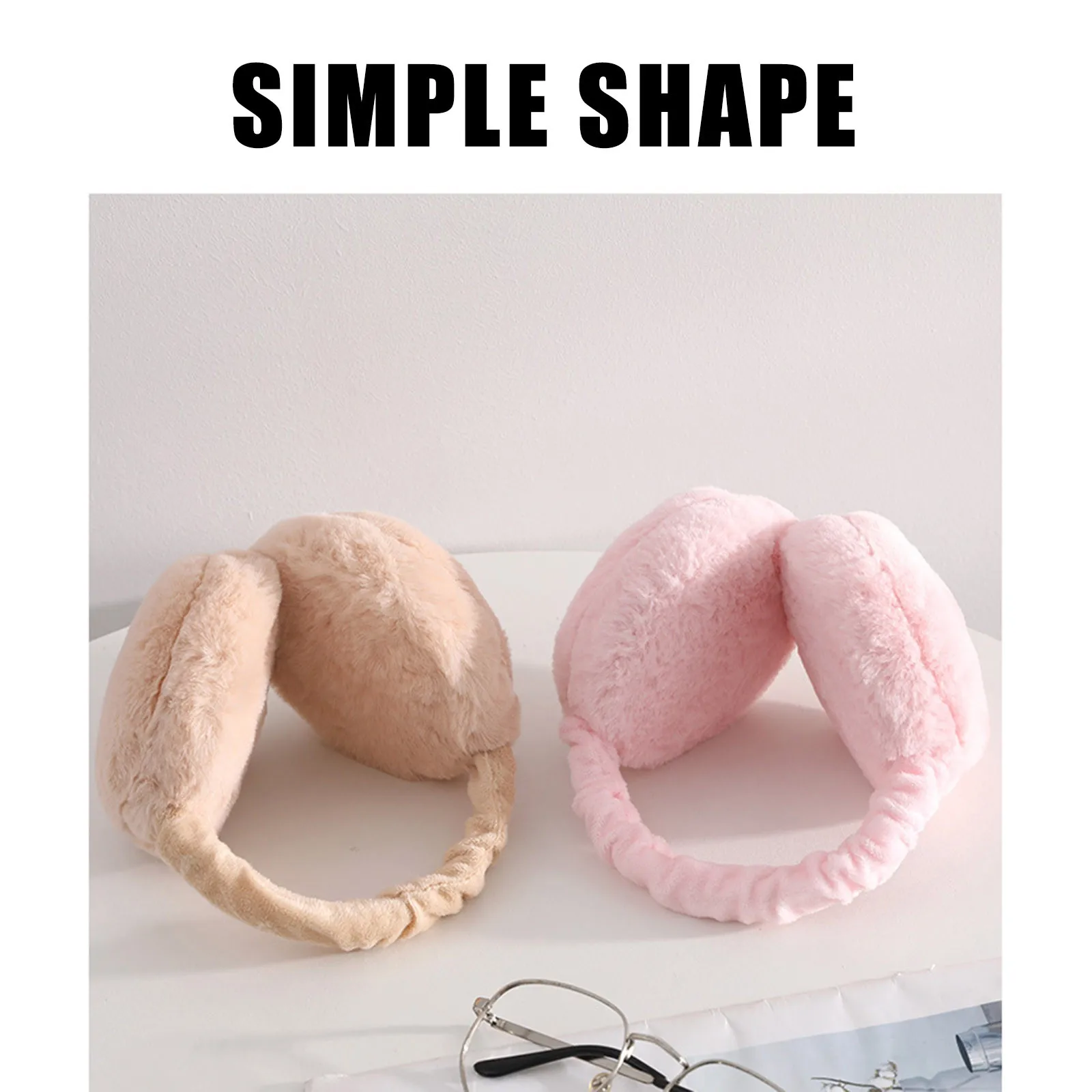 الشتاء أفخم غطاء للأذنين النساء قابل للتعديل الحرارية تدفئة الأذن طوي الطقس البارد اكسسوارات لينة صوف مبطن الحد من الضوضاء