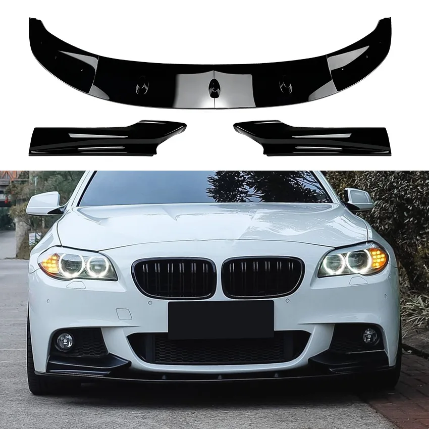 

Front Bumper Lip Spoiler Diffuser Splitters Body Kit Aprons Cover Guard Trim For BMW 5 Series F10 F11 M Sport 2011-2017