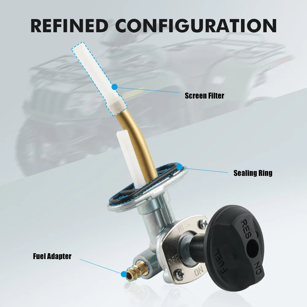 ATV 7 مللي متر خزان الوقود الغاز التبديل صمام اغلاق بيتكوك التبديل الحنفية ل القطب الشمالي القط 250 300 400 500 1998-2005 OEM 0470-445 اكسسوارات