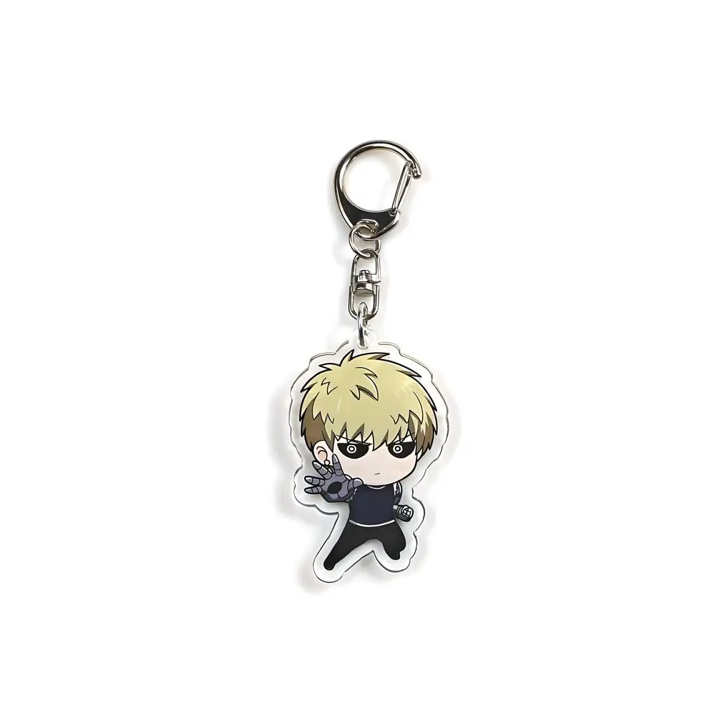 One-Punch Man Acrylic Cartoon Anime Pendant Keychains Holder Car Key Chain Key Ring Phone Bag Hanging Jewelry Gifts Accessories