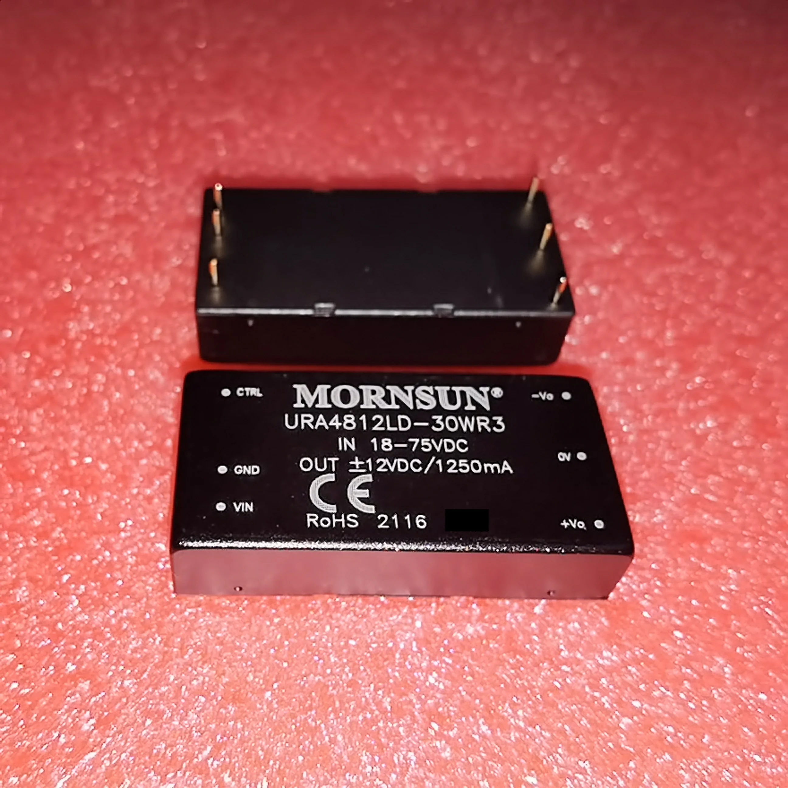 MORNSUN URA2412LD-30WR3 DC-DC power module changes from 24V to negative 12V 30W