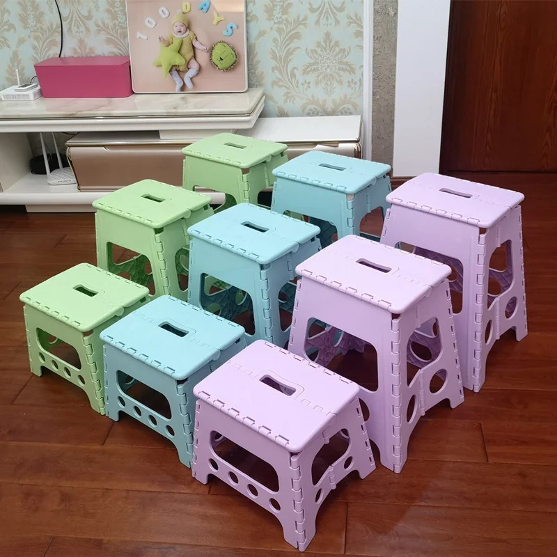 portable-plastic-folding-stool-outdoor-anti-slip-adult-high-stool-dining-stool-children's-miniature-stool-home-storage-bench