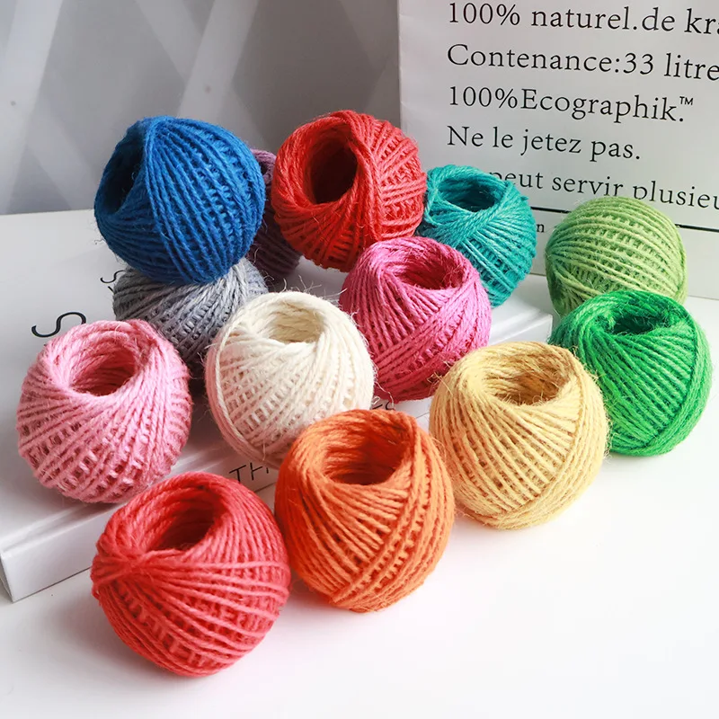 3 rouleaux de ficelle de jute en toile de jute de 150 m, corde de chanvre pour emballage cadeau, fête, mariage, bricolage, scrapbooking, décoration artisanale