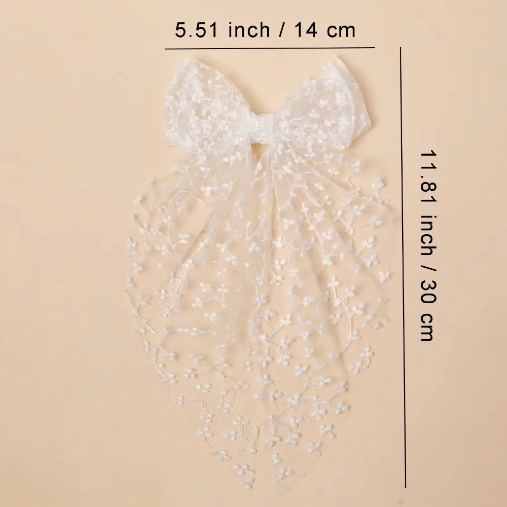 Mooie kanten strik haarclip bloem prinses stijl zwaluwstaart strik haarspeld hoofddeksels bruiloft seizoen