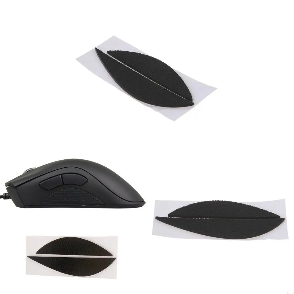 E1PF DIY Mouse Skin Mouse Skates Side Stickers Anti-slip Grip Tape Without Mouse