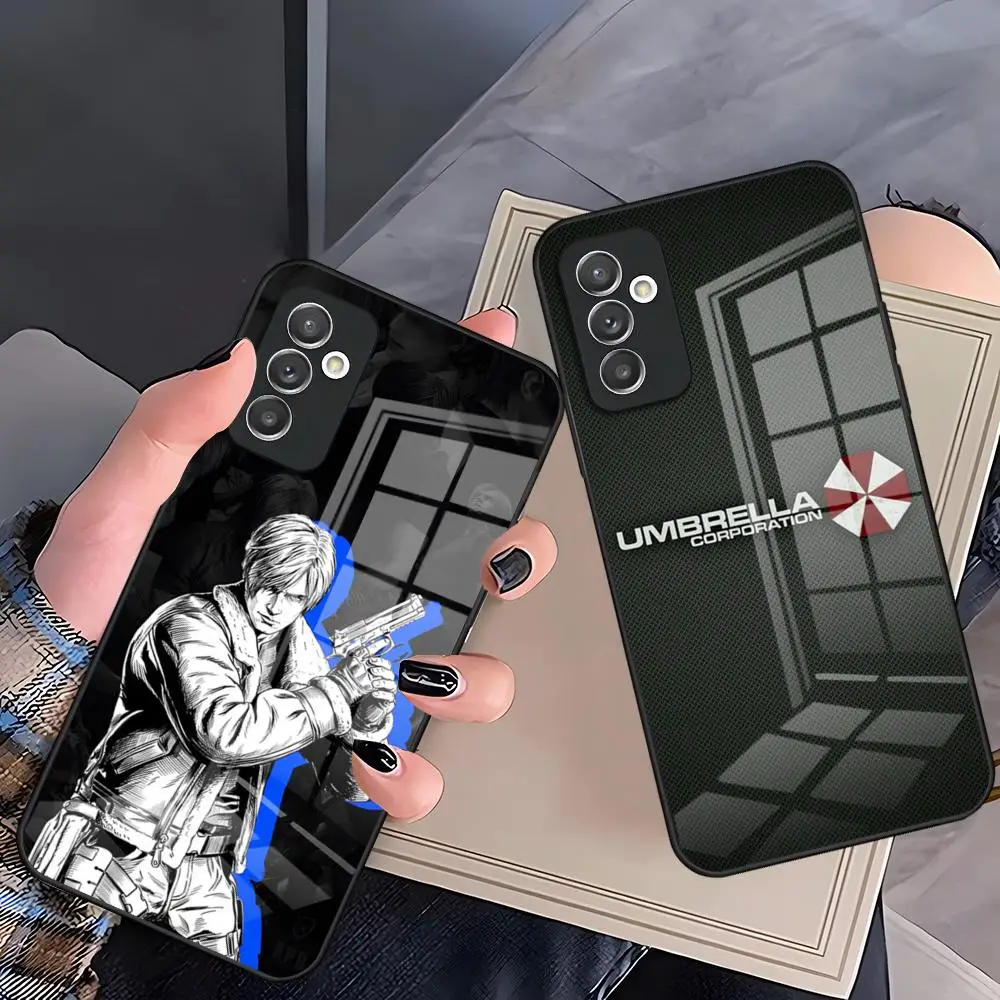Capa de Celular de Vidro RESIDENT EVIL para Samsung S26 S25 Plus S20 S20 Plus S22 Ultra S23 FE S21 Plus S21 Ultra