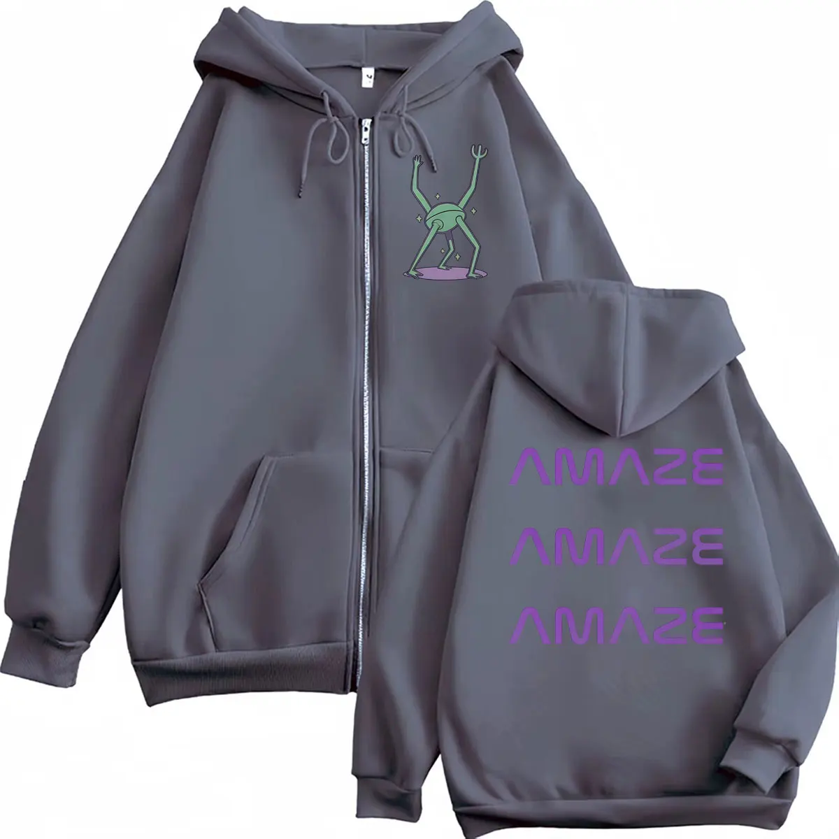 Amaze Unisex Project Hail Mary Funny Space Quote Zipper Hoodies Men Women Hooded Coats Jacket Fashion Vintage Zip Up Sweatshirts