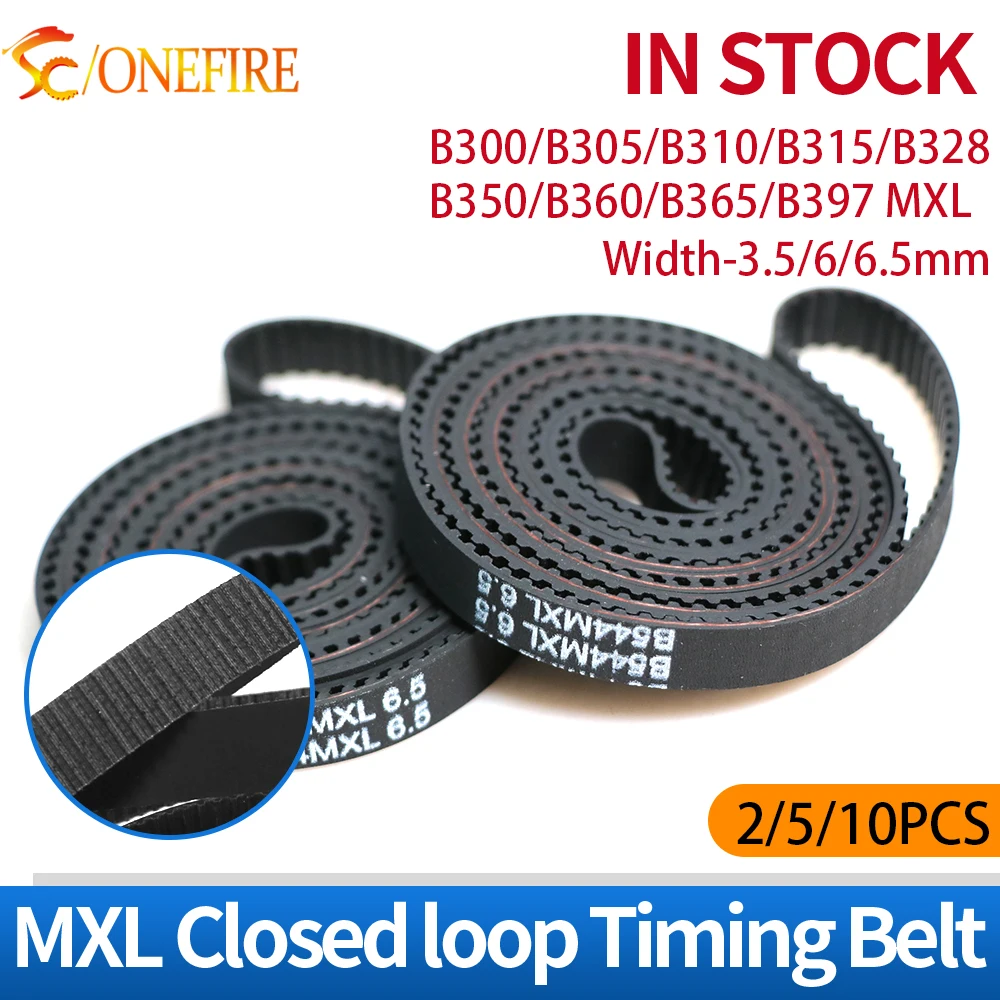 

High Quality MXL Timing belt B300 B305 B310 B315 B328 B350 B360 B365 B397 MXL Width 3.5mm 6mm 6.5mm Synchronous belt
