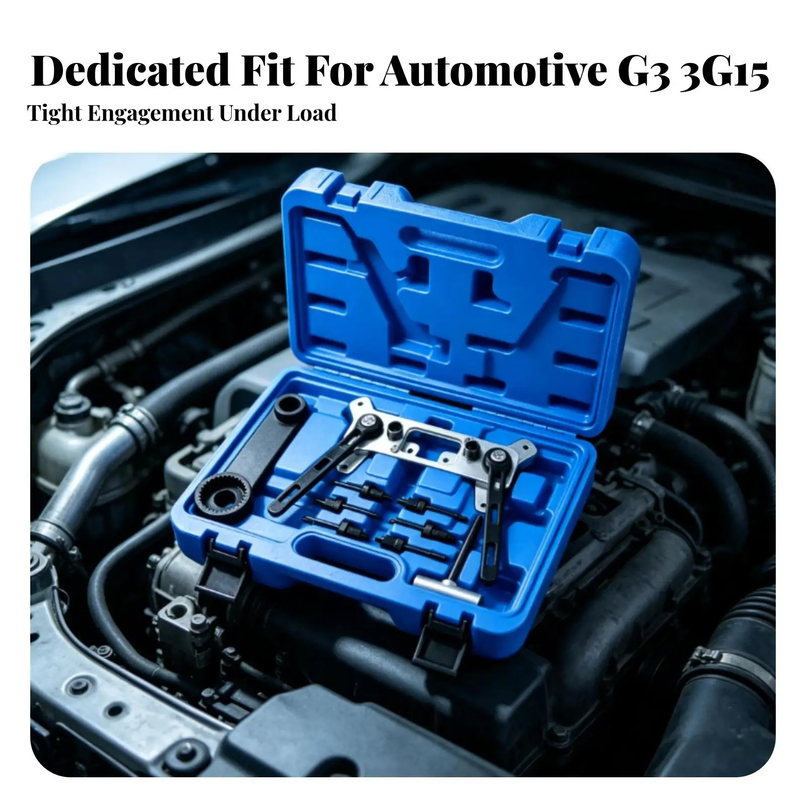 High-Precision Engine Timing Tool Set | Carbon Steel Construction, Molded Interior for Organized Storage, Timing Tool Kit,