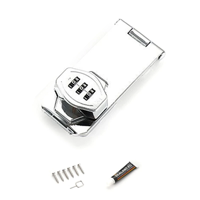 3-cijferige combinatie Lock kast Hasp Lock met codekluisjes Keyless Lock Dropship
