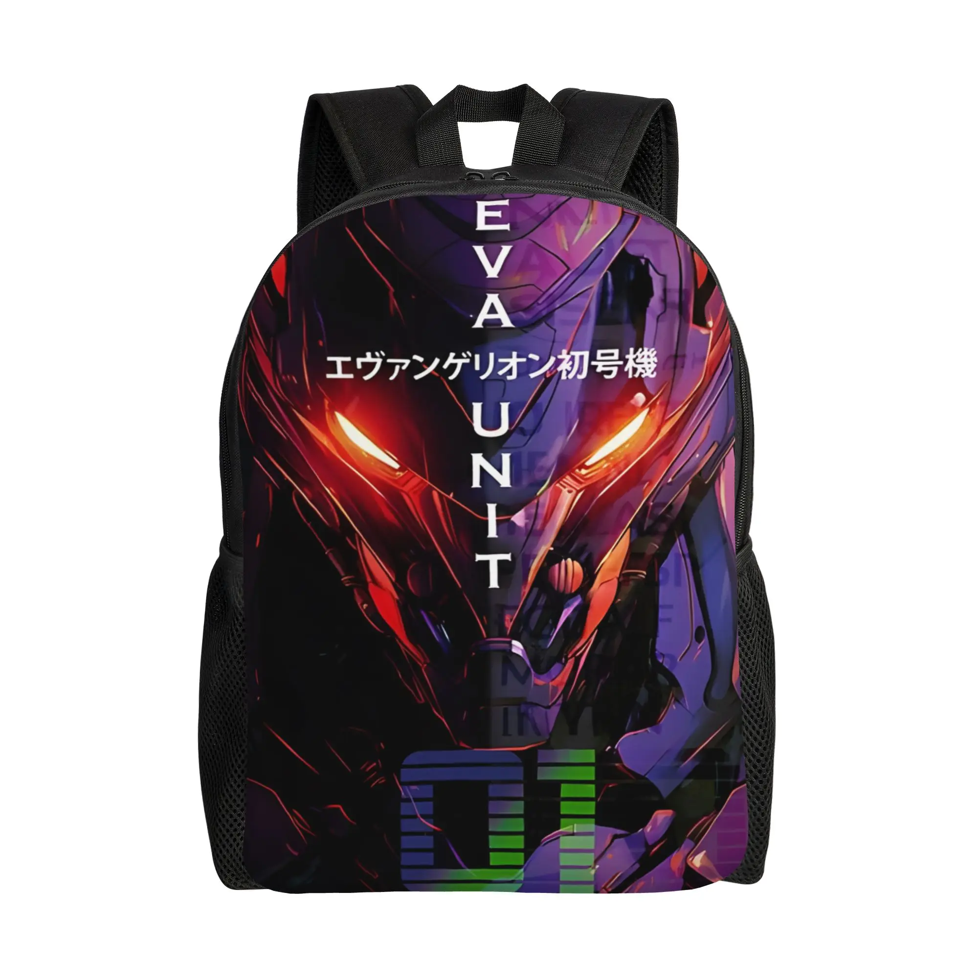 

Back to school season Neon Genesis Evangelion Unit 01 Test Unit Schoolbag Bandai EVA For Men Women Fashionable Backpack