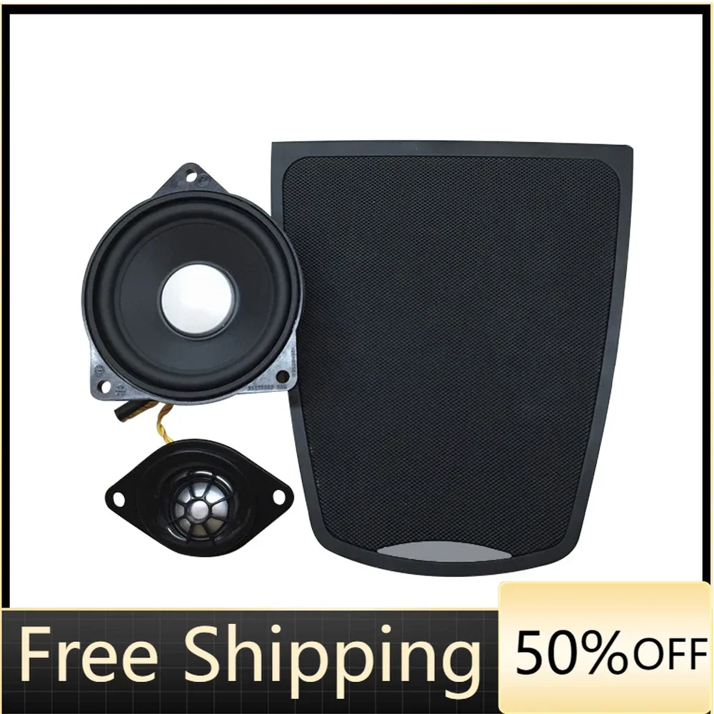 

Dashboard Center 4 Pcs Set For BMW F10 5 Series High Quality Tweeter Midrange Speaker Middle Panel Cover Upgrade Sound