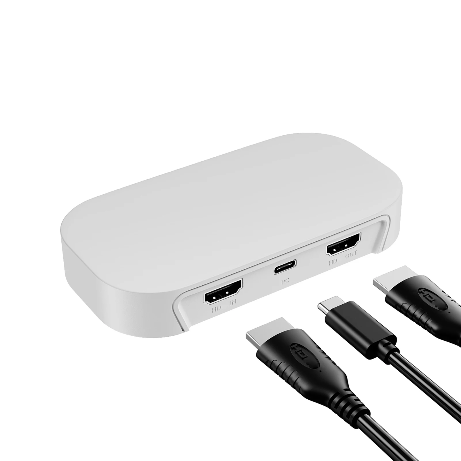 Tarjeta de captura de vídeo Dispositivo de captura de audio y vídeo de paso 4K HD de latencia ultrabaja para transmisión y grabación Compatible con OBS