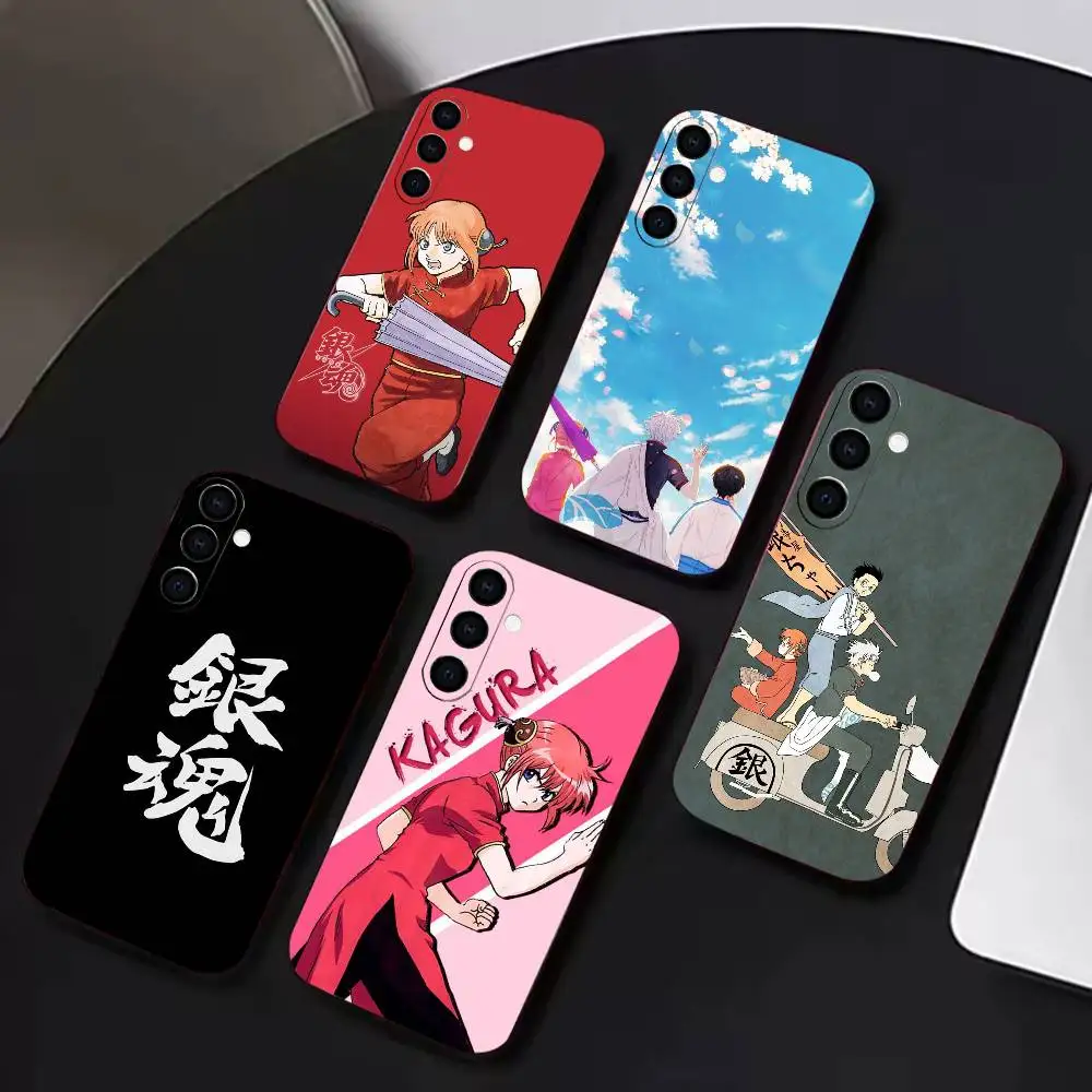 G-G-Gintama-Kagura  Phone Case For Samsung A72,A71,A72,A70,A53,A52,A51, Black Soft Cover TPU