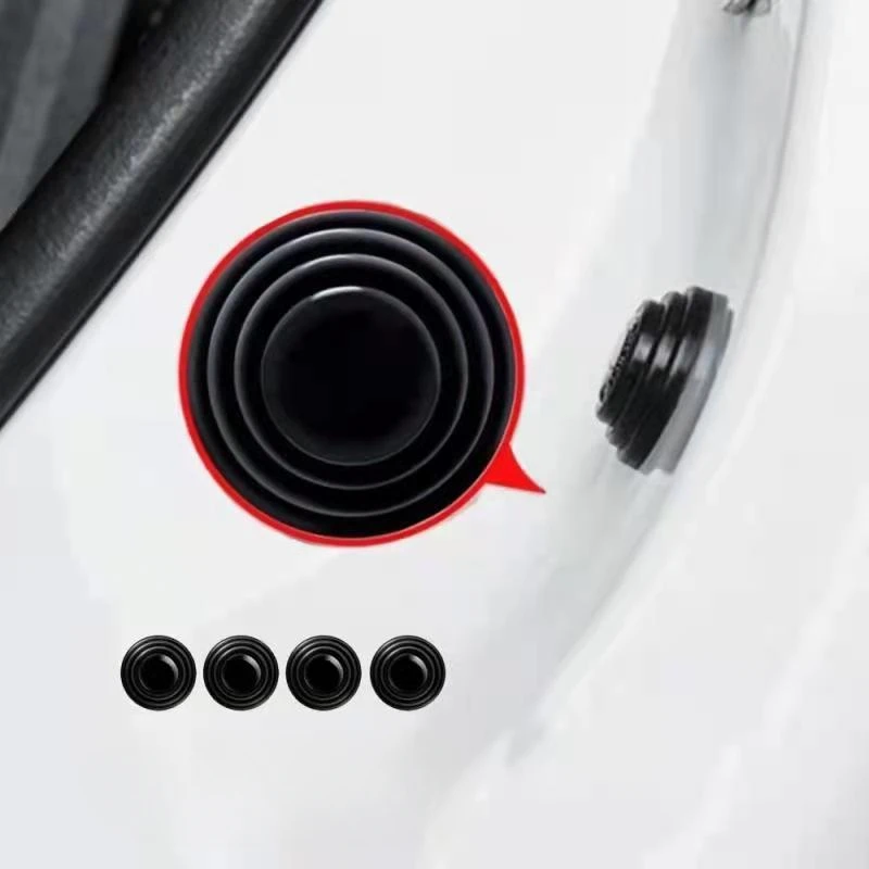 4Pcs/Lot Car Trunk Sound Insulation Pad Universal Door Shock Absorbing Gasket For VW Shockproof Thickening Cushion Stickers