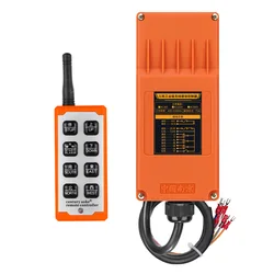 AC380V 8 CH 433MHz Universal Wireless Learning Code FSK Industrial Remote Control For Hoist Crane Control Hydraulic Lift Car