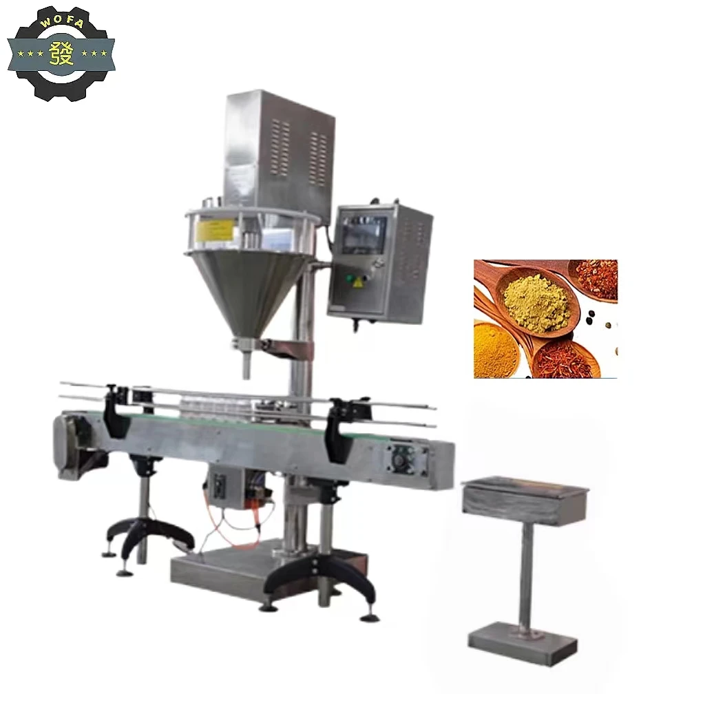 JH Semi-Automatic Auger Filling Machine For Dry Powder And Milk Powder Packing Screw Conveyor Automatic Packing Machinery
