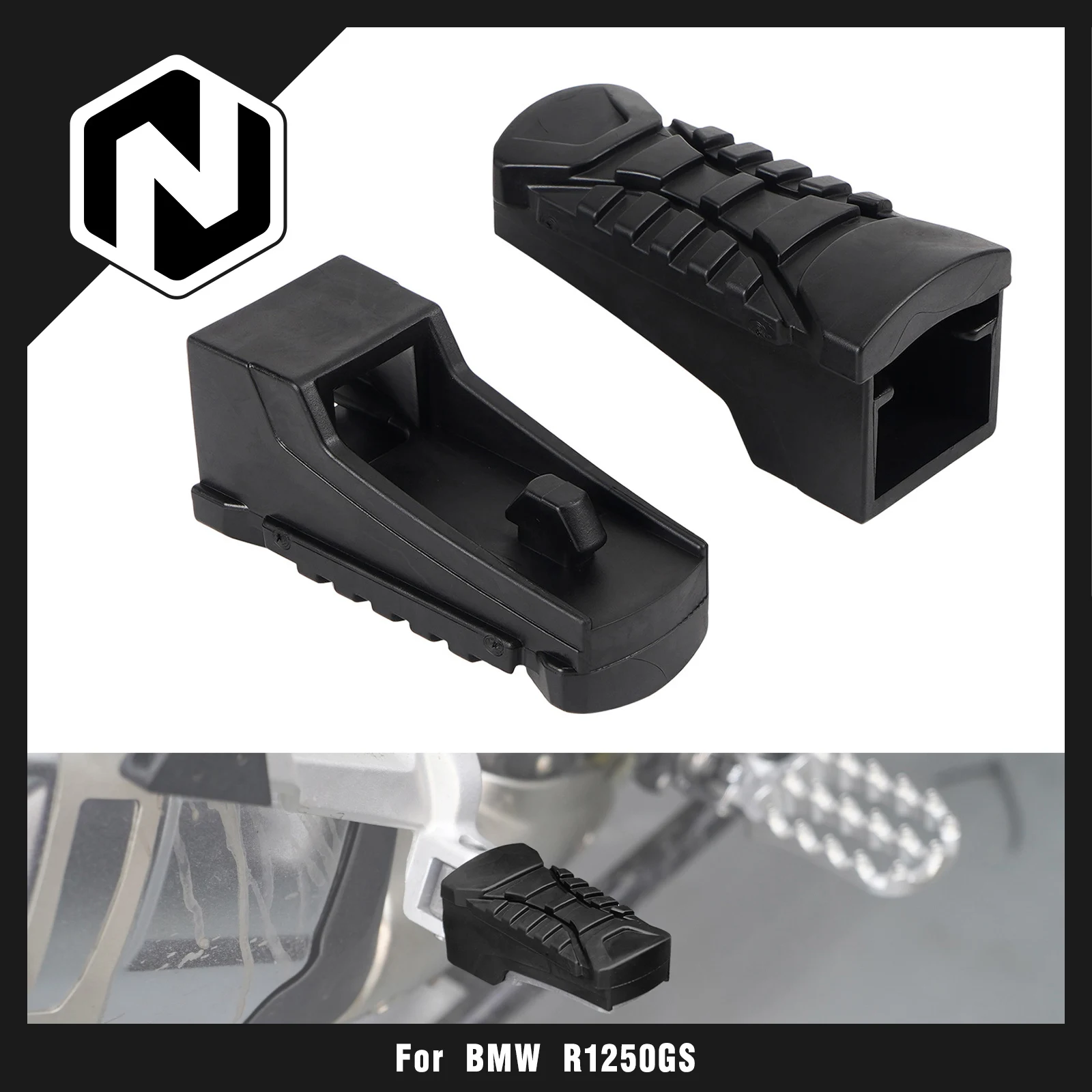 

Motorcycle Rear Passenger Pegs Rubber Cover For BMW R1250GS ADV 2019-2024 R 1250 GS 2019-2023 2022 R1250GS Adventure 2019-2024