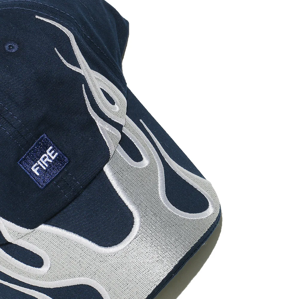 Amerikanische Retro Y2K Baseballkappe mit Flammen-Stickerei, Verstellbare Feuer-Muster Baumwoll-Dad-Mütze, Streetwear Hip-Hop-Hut für Männer und Frauen – Detail 13
