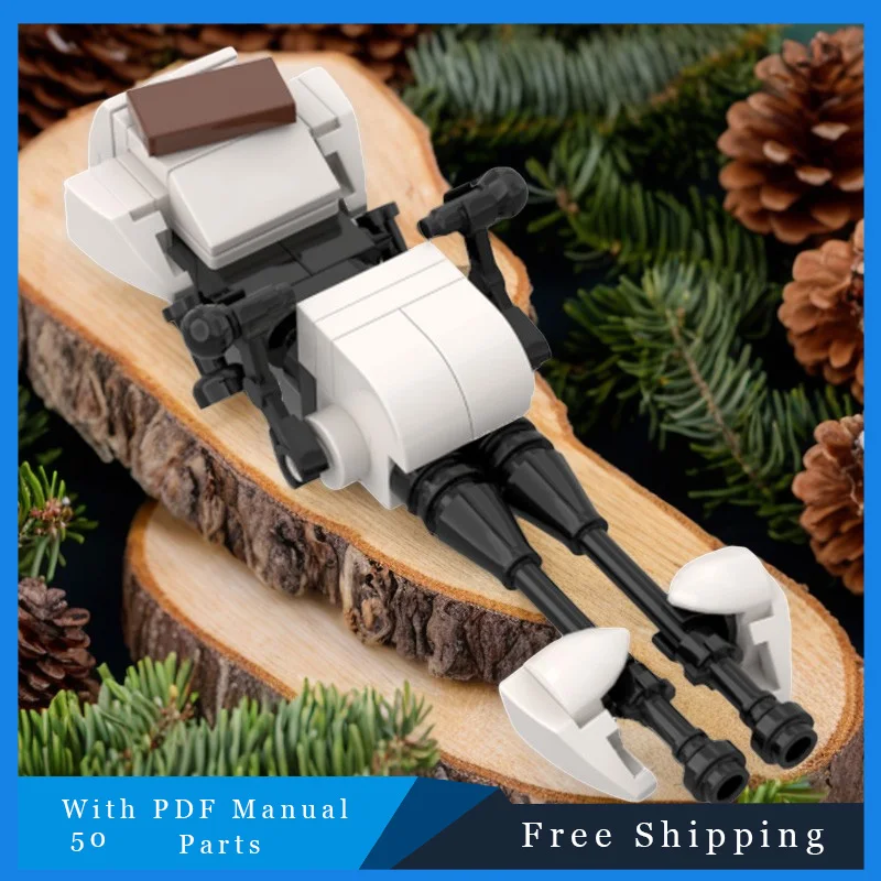 50-delige Star Battle-serie Cool Mini White Space Vehicle Technology Bricks Model voor kinderen Montagespeelgoed Festival Verrassingsgeschenken