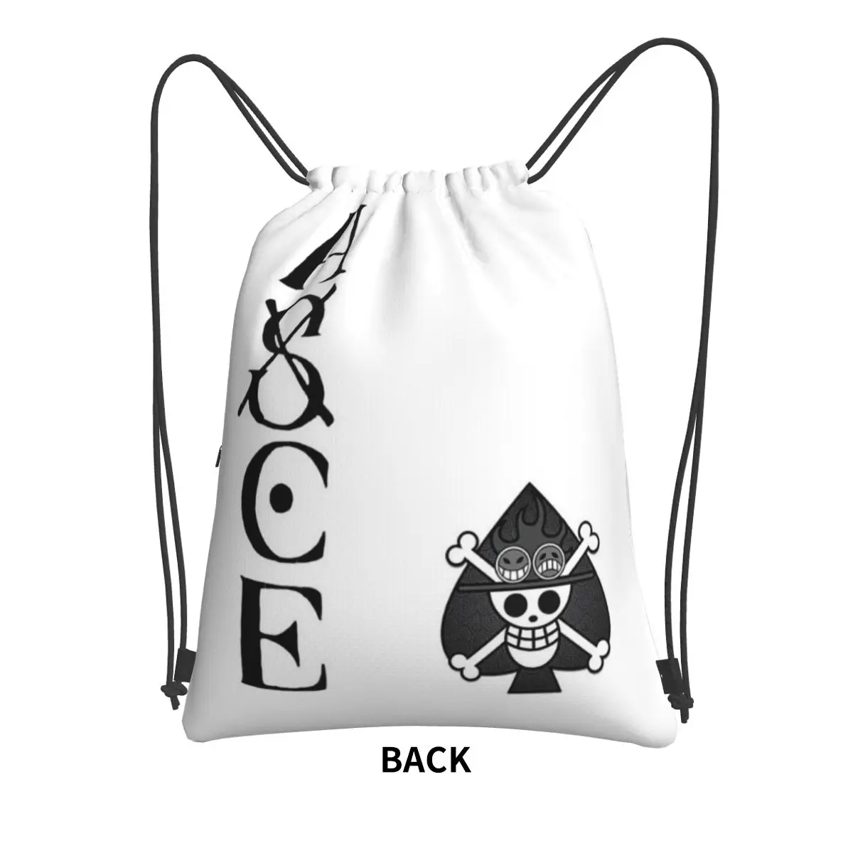 Portgas D. Ace Anime Mochilas Portáteis para Homens e Mulheres, Pacote de Cordão, Sacos De Armazenamento De Bolso, Viagem, Esporte, Moda