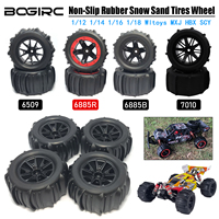 4PCS 84mm/81mm Slip Rubber Snow Sand Tires Tyre Wheel 12mm HEX for 1/12 1/14 1/16 1/18 Wltoys 144001 MXJ HBX SCY RC Off-Road Car