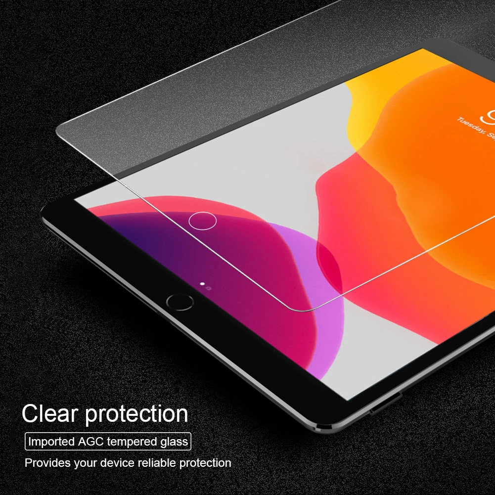 NILLKIN 9H Anti-Explosion Tempered Glass For iPad 10.2 2019/2020/2020, 0.2mm Ultra Thin, Anti Glare & Fingerprint Full Set Kit
