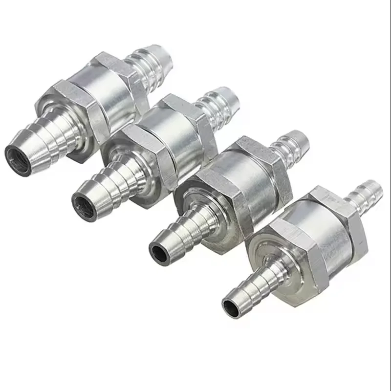 1 قطعة صمام أحادي الاتجاه 12 مللي متر صمامات سبائك الألومنيوم الوقود غير العودة تحقق صمام طريقة واحدة صالح المكربن