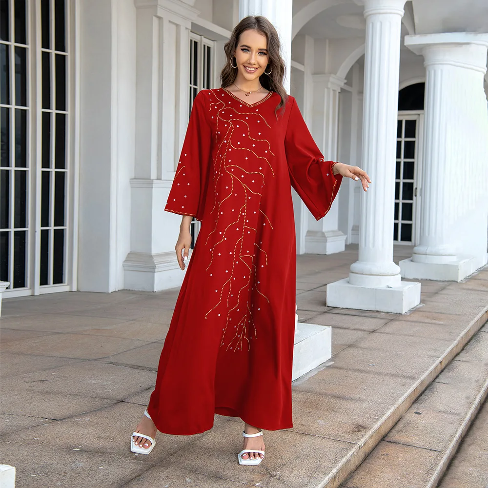 

Ramadan Eid Abaya Dubai Turkey Muslim Hijab Long Dress Islamic Clothing African Dresses For Women Robe Musulmane Djellaba Femme