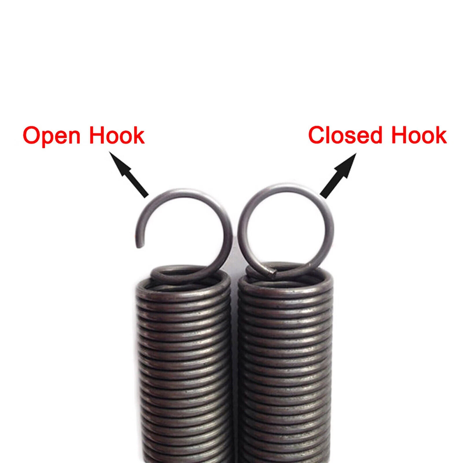 1Pcs Open Hook Tension Spring 2.5mm Wire Diameter 14-22mm Outer Diameter 50-300mm Industrial Stainless Steel Extension Spring