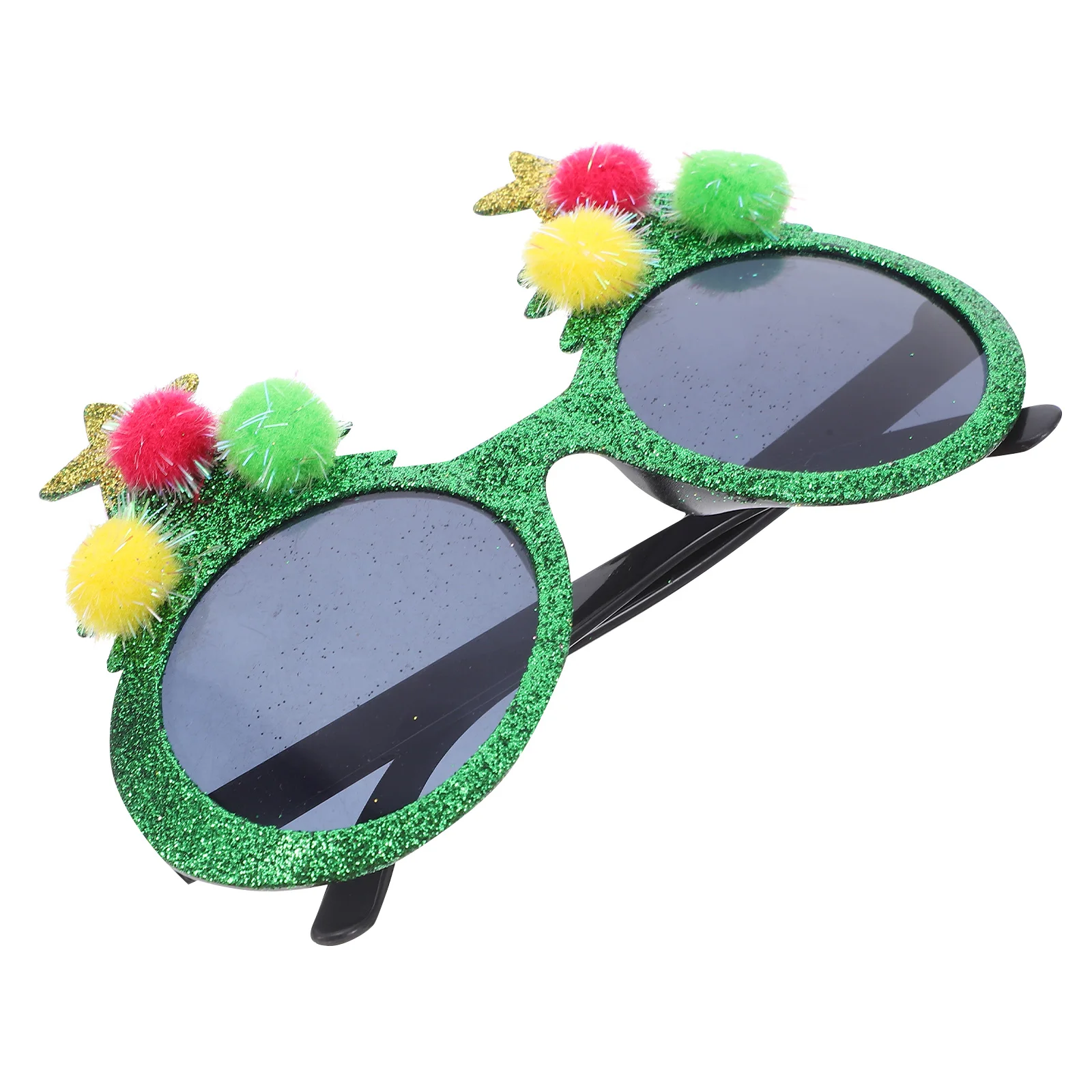 

Christmas Decoration Glasses Party Favors Eyeglasses Pompom Supplies Costume Plastic Tree Fun for Eyewear