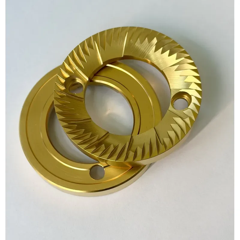 for Eureka Mignon Compak K5 Feima 600N 59.5mm 60mm Titanium Coated Flat Grinding Blade Coffee Grinder Parts Replacement