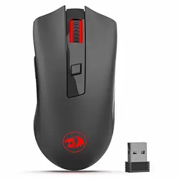Redragon M652 光纖 2.4G 無線滑鼠,附 USB 接收器,便攜式遊戲和辦公室滑鼠,5 檔可調 DPI 6 最佳銷售 紅龍鼠 - №5