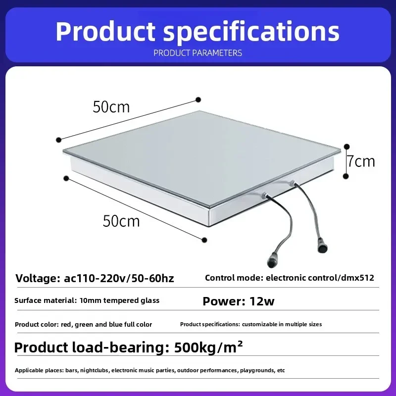 Melaleuca abyss mirror led floor tile tile lamp stage floor lamp splicing tile stage ktv background