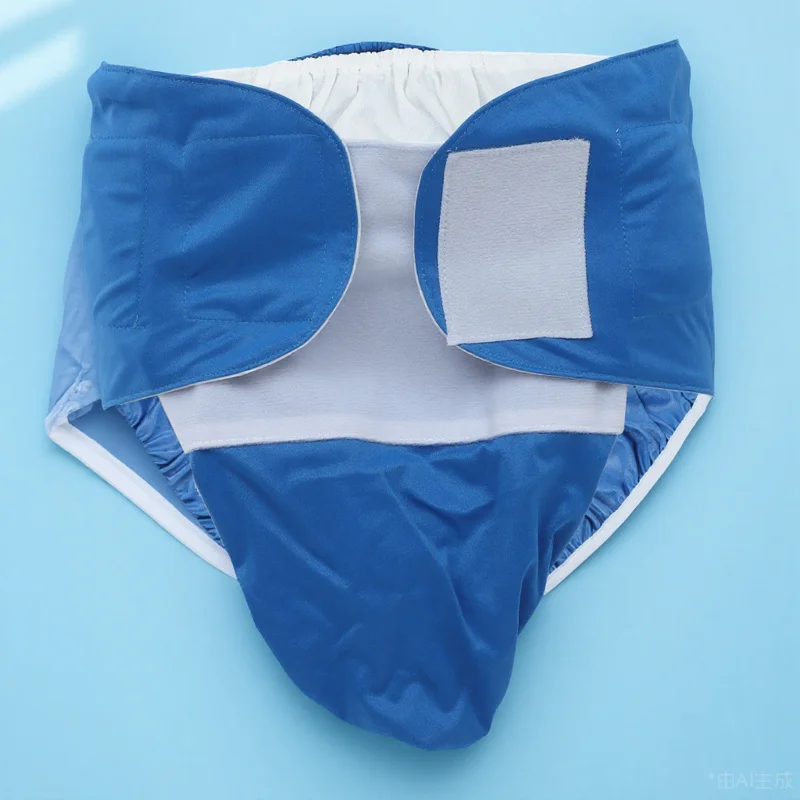 

Дышащие подгузники для взрослых, многоразовые водонепроницаемые моющиеся подгузники для недержания для пожилых людей, мужчин и женщин, удобная герметичная ткань для взрослых